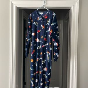 Adult spaceship onsie pajama